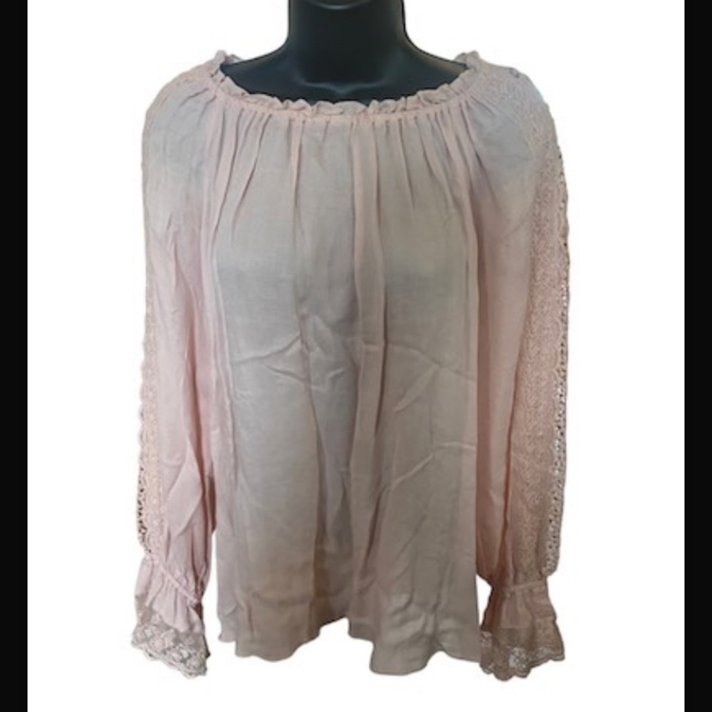 Blush pink blouse